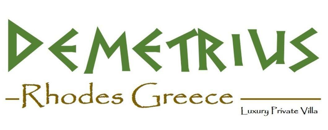 Rhodes Demetrius Luxury Private Villa Kalathos Exterior foto